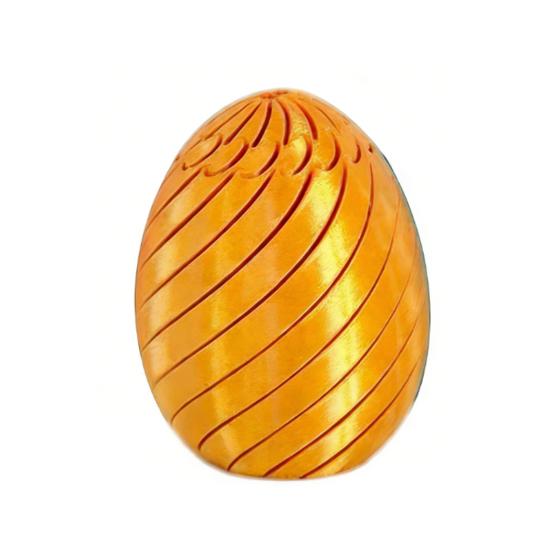 3D-gedrucktes spiralförmiges Ei Fidget Toy Einzigartiges sensorisches Fidget Dreh-Osterei Spielzeug Stressabbau Ei-Kreisel für Kinder Erwachsene Angstlinderung