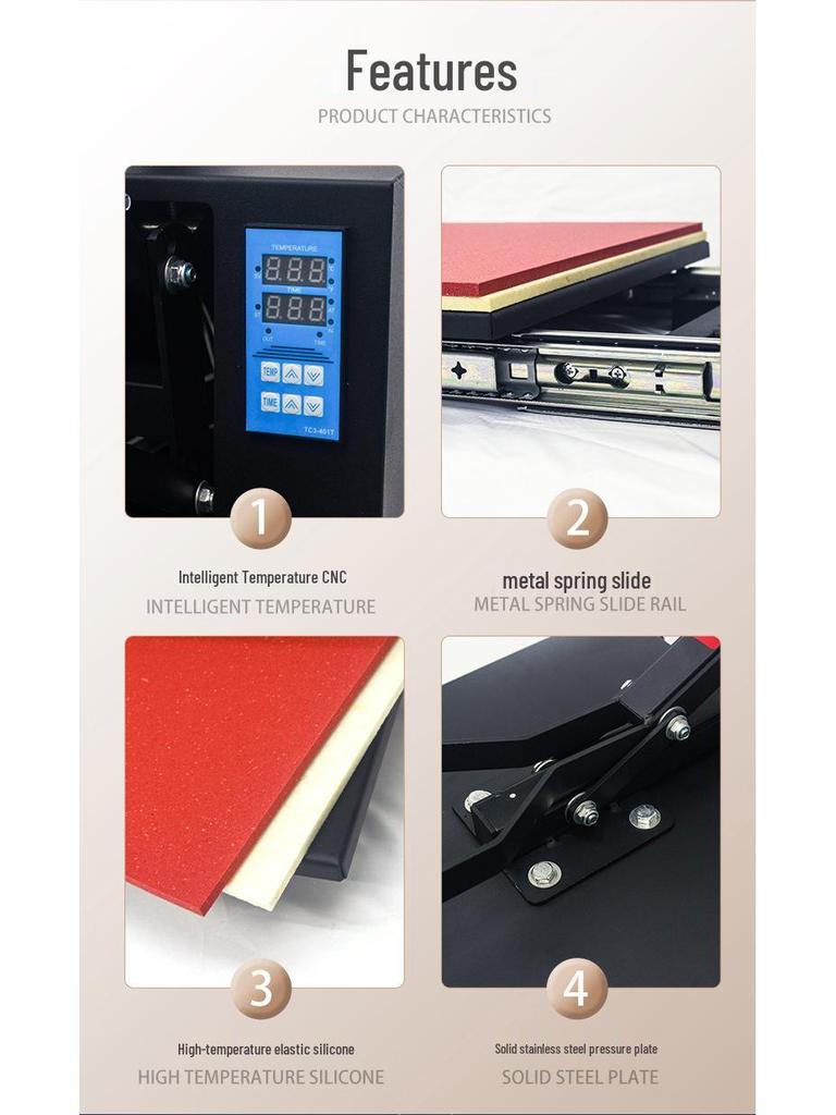 40x60 High-Pressure Rhinestone Hotfix Flatbed Heat Transfer Press for T-Shirts