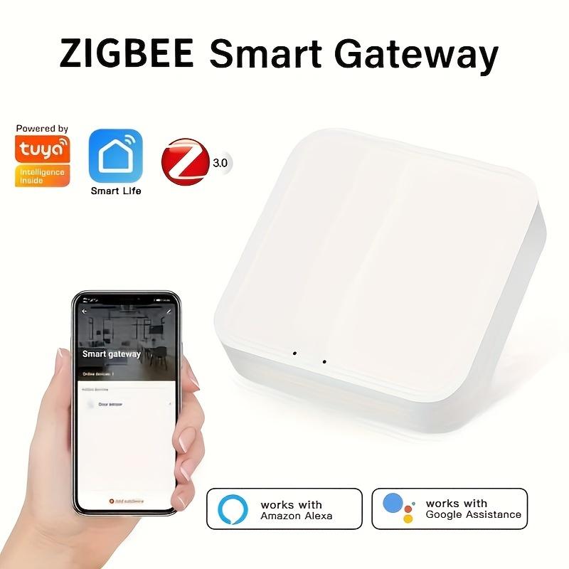 

1 шт. Tuya Zigbee 3.0 Gateway HUB, беспроводной умный домашний мост Smart Life Пульт дистанционного управления Протокол Zigbee работает с Alexa Google Home, питание от USB