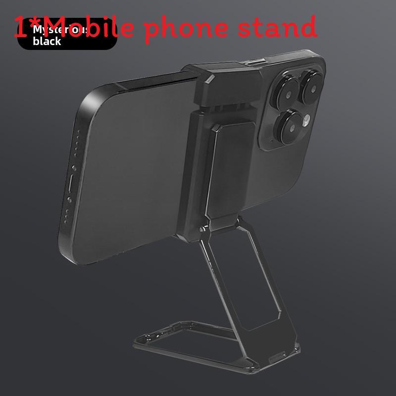 Metal Phone Holder Stand With 360 Degree Rotating Folding Support For Desktop And Car Use