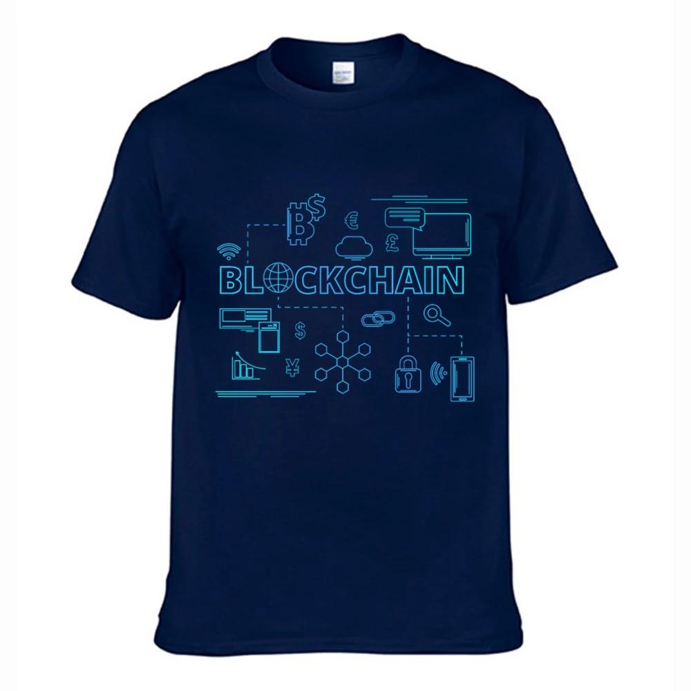 Arrivals Daft Bitcoin Blockchain Cryptocurrency Male Printed TShirt Summer Cotton Short Sleeve ONeck Mens T Shirt New S3XL