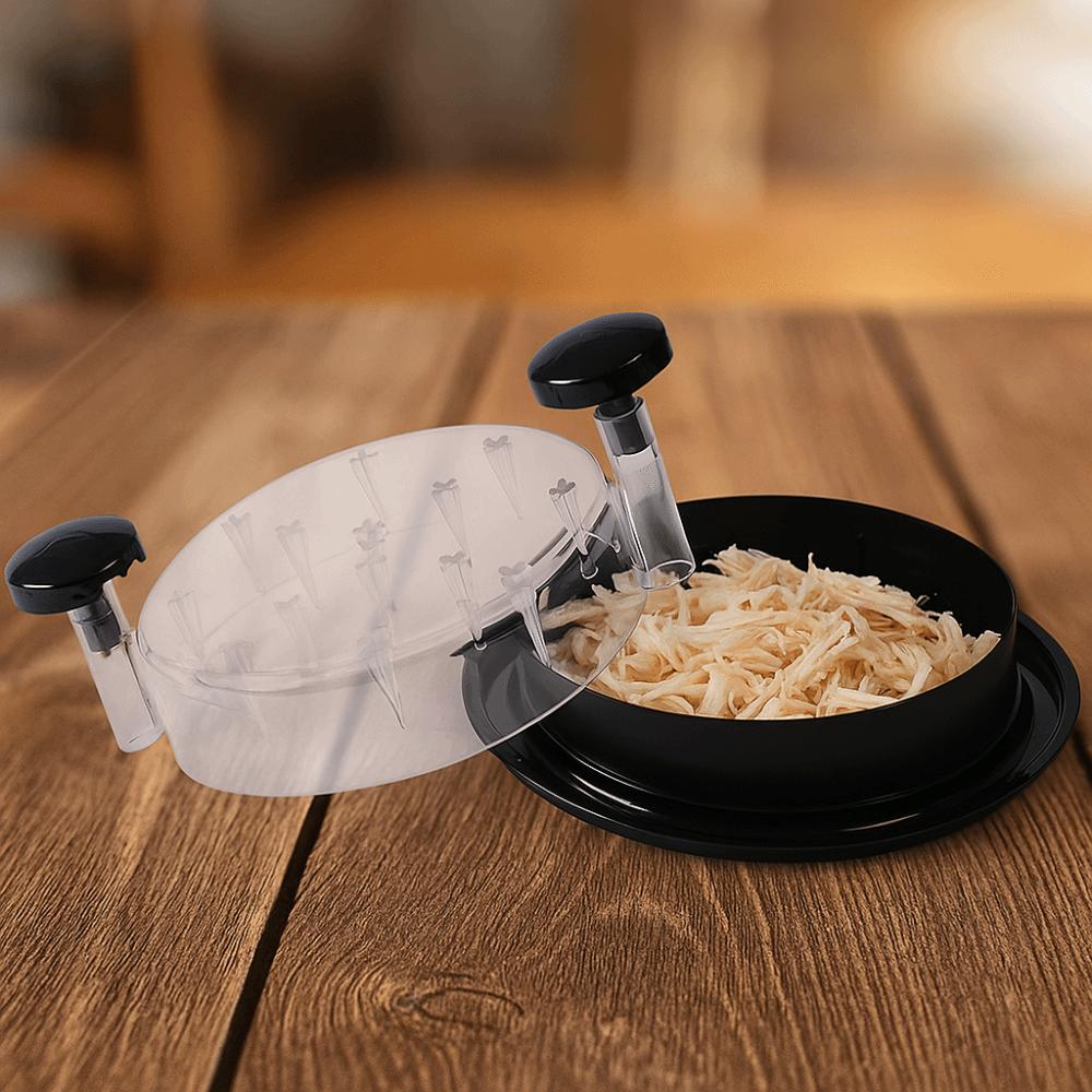 Visible Lid Chicken Shredder Tool Shredding Chicken Meat Breast Shredding Meat Shredding Machine Rotating Kitchen Tool