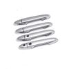 Funduoo Carbon Fiber Chrome Car Side Door Handle Cover Sticker For Honda City 2015 2016 2017 2018   Styling