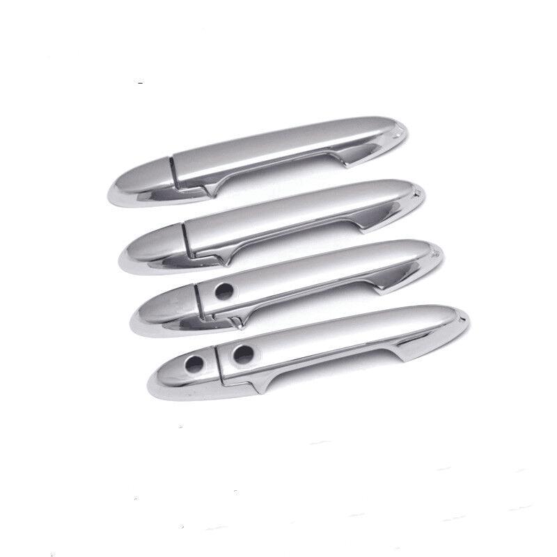 Funduoo Carbon Fiber Chrome Car Side Door Handle Cover Sticker For Honda City 2015 2016 2017 2018   Styling