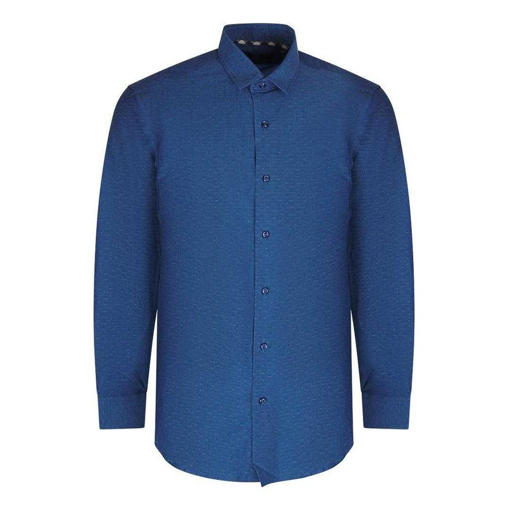 Aquascutum Mens Textured Long-Sleeved Shirt