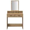 Makeup Table Artisan Oak 79 x 41 x 140 cm Particleboard