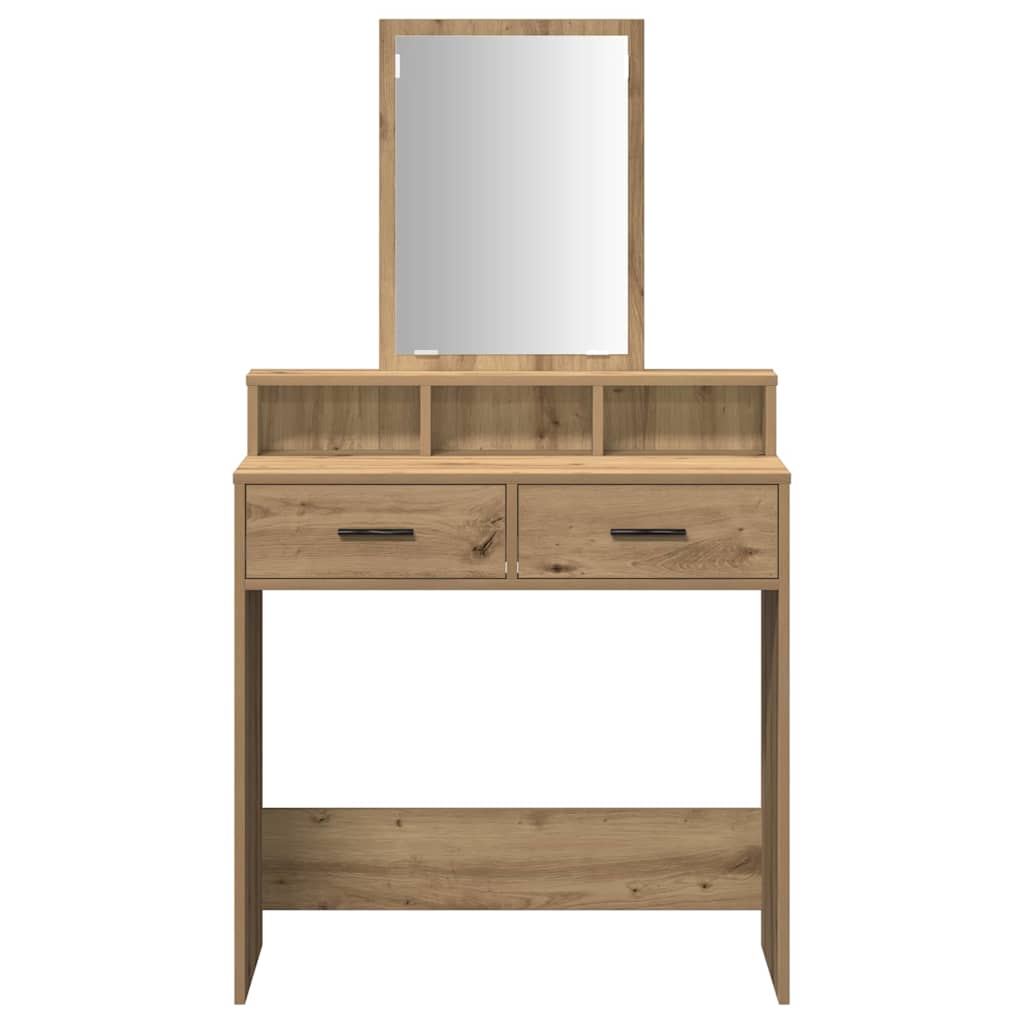 Makeup Table Artisan Oak 79 x 41 x 140 cm Particleboard