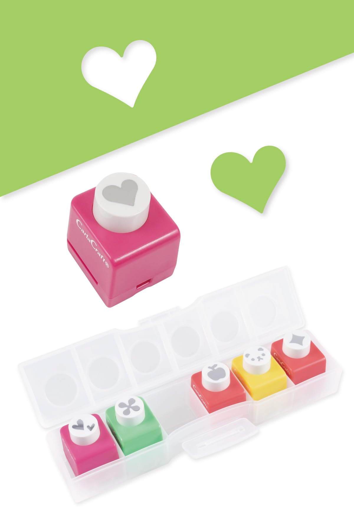 CARL Craft Punch Mini Size Feminine Cute Set CN12808 6-Piece