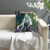 Genshin Impact Baizhu Pillow Case Sofa Decorative Home Double-Sided Print Plush Square Throw Pillow Covers Cushion Decor Cover