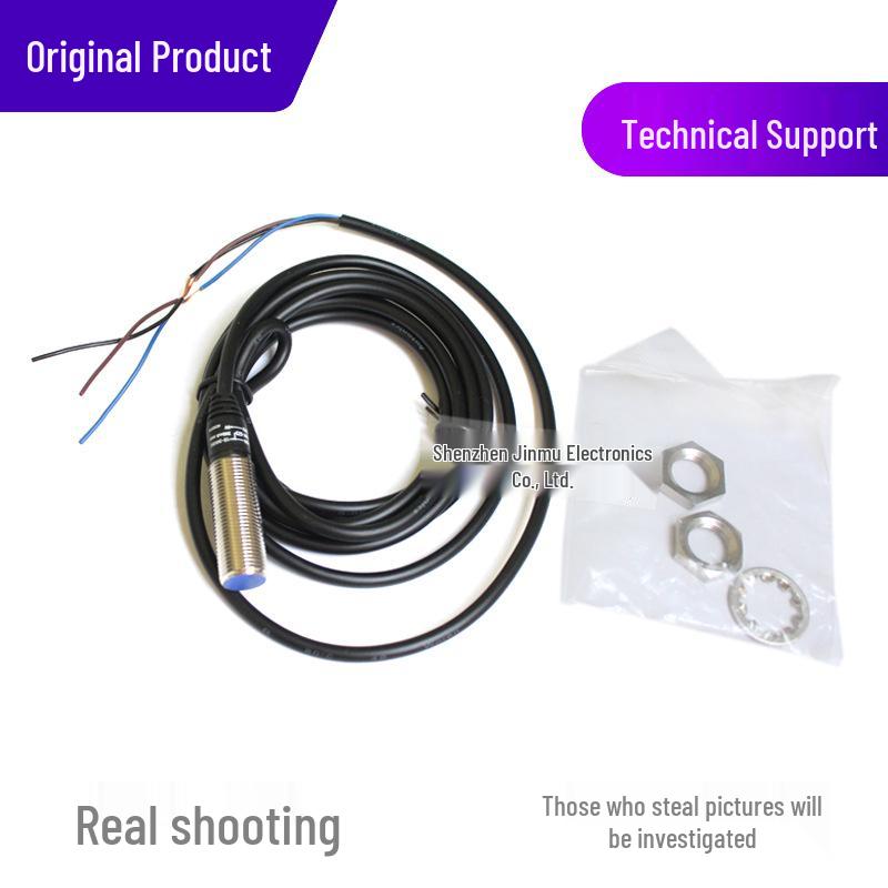 Autonics PRD12-4DN Proximity Sensor, Flush Mount, NPN, Three-Wire, Normally Open