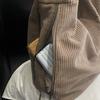 Vintage Corduroy Tote Bag Women's Shoulder Messenger Bag