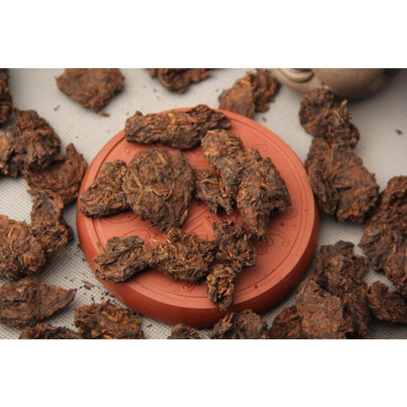 Supreme Aged Golden Buds Lao Cha Tou Pu'er Pu-erh Lös te Puer Ripe Shu 250g