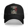 Summer Cap Sun Visor Blood Flows Through My Veins Hip Hop Mexican Flag Peaked Hats