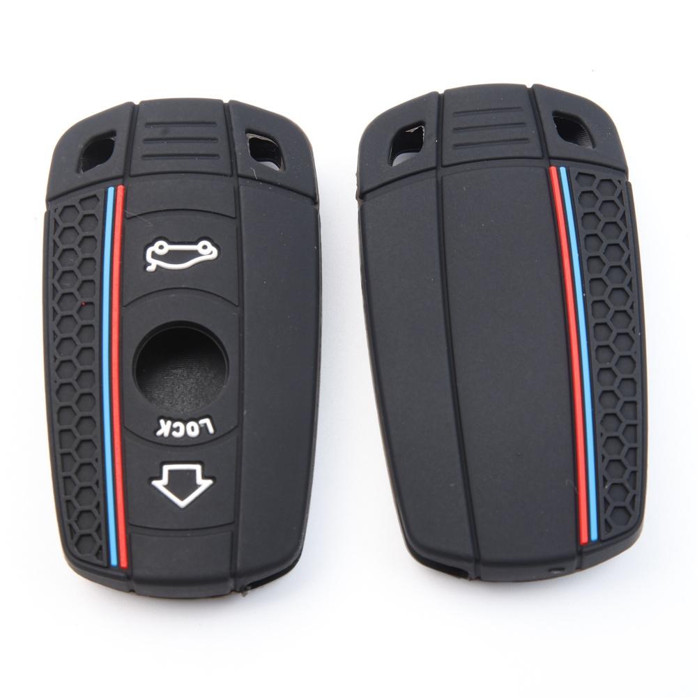 Silicone Car Key Case Cover For BMW E60 E61 E70 E81 E87 E90 E91 E92 X1 X5 X3 1 3 5 6 Series Z4 Key Protector Shell Accessories