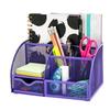 Exerz Desk Organizer/stationery Organizer/pen Holder/desk Tidy/multifunction Organizer (ex348 Violet)