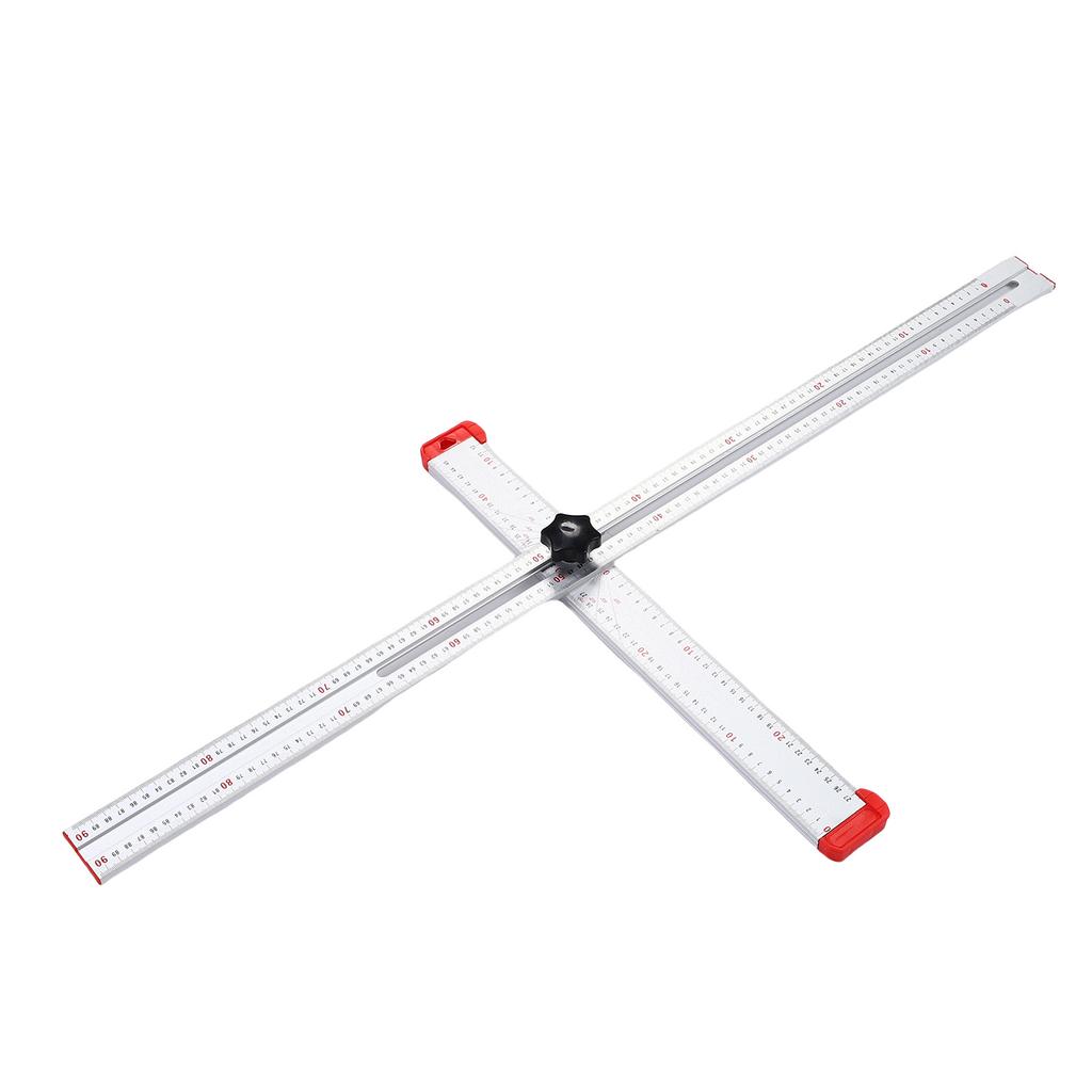 Hole Drilling Template Multifunctional Multi Angle Adjustable Non Slip Handle T Square Measuring Tool