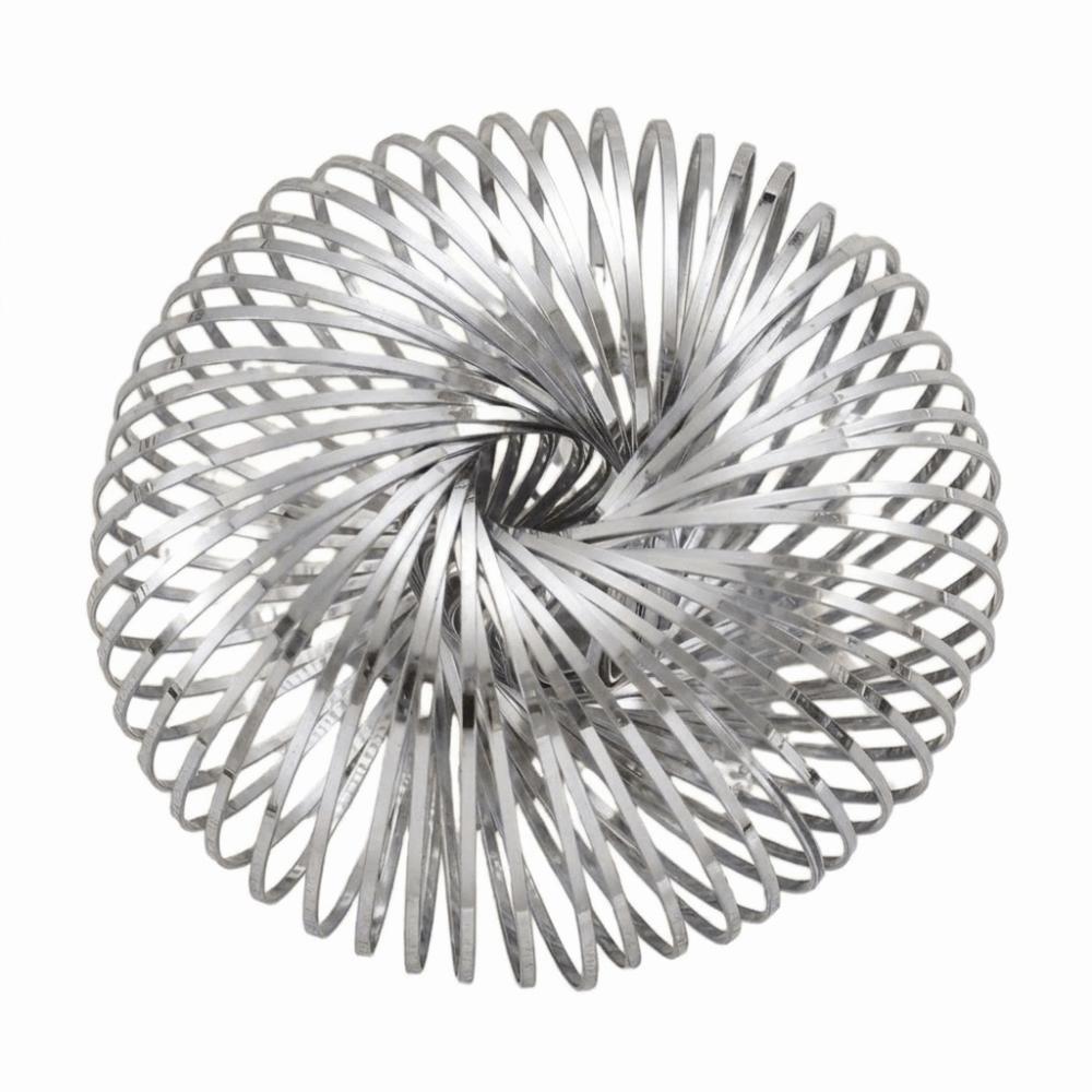 Zinc Zinc Alloy Geometric Bracelet Round Shape Coil Cuff Bracelet Creative Retractable Bangle Men