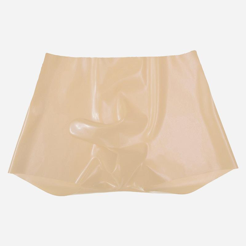 Latex Leather Seamless Underwear: Gun & Bullet Separation Boxer Briefs