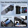 Camera Grip Holder for DJI Action 5 Pro/Action 4 Camera Grip Holder Metal Cage Quick-release Cold Shoe Camera Grip Handle Holder