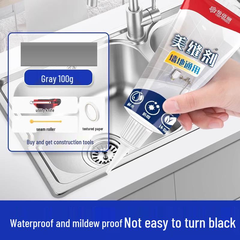 Beauty Edge & Skirting Board Water-Based Caulk for Seam Filling and Gap Sealing, Same Color Paste