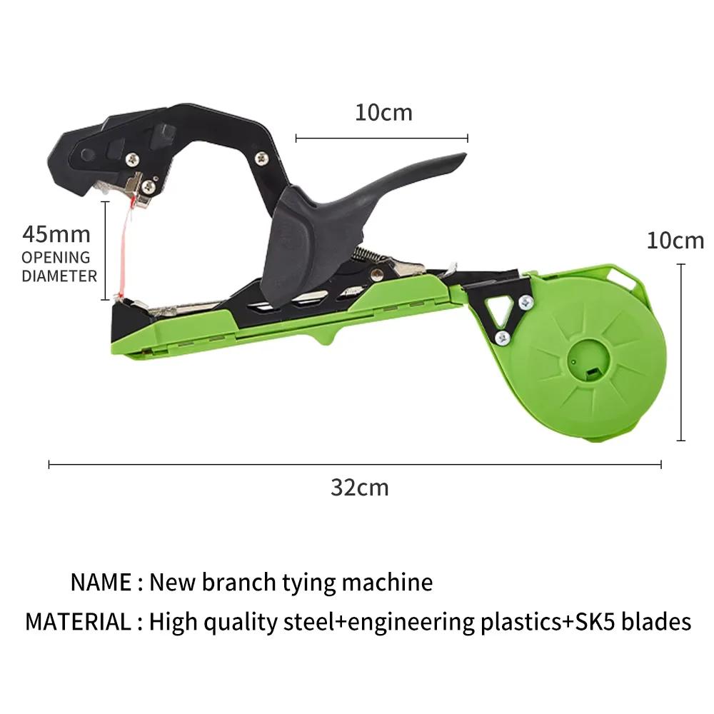 New Elbow Large Mouth Hand Tying Machine for Agricultural Fruit Vegetable Binding Tape Garden Tool