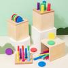 Wooden Shape Sorting Bucket For Toddler Cognitive Development