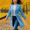 Coats For Women Single Breasted Trench Coat Fashion A-Line Fall Winter Jackets