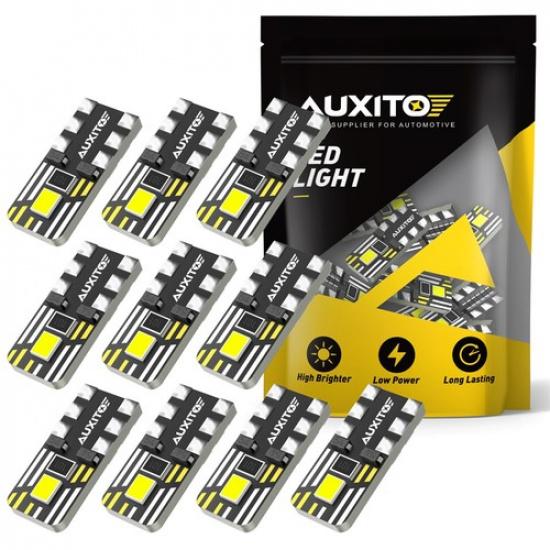 10x LED Interior License Plate Light Dome Bulb Super White T10 194 168 W5W 2825