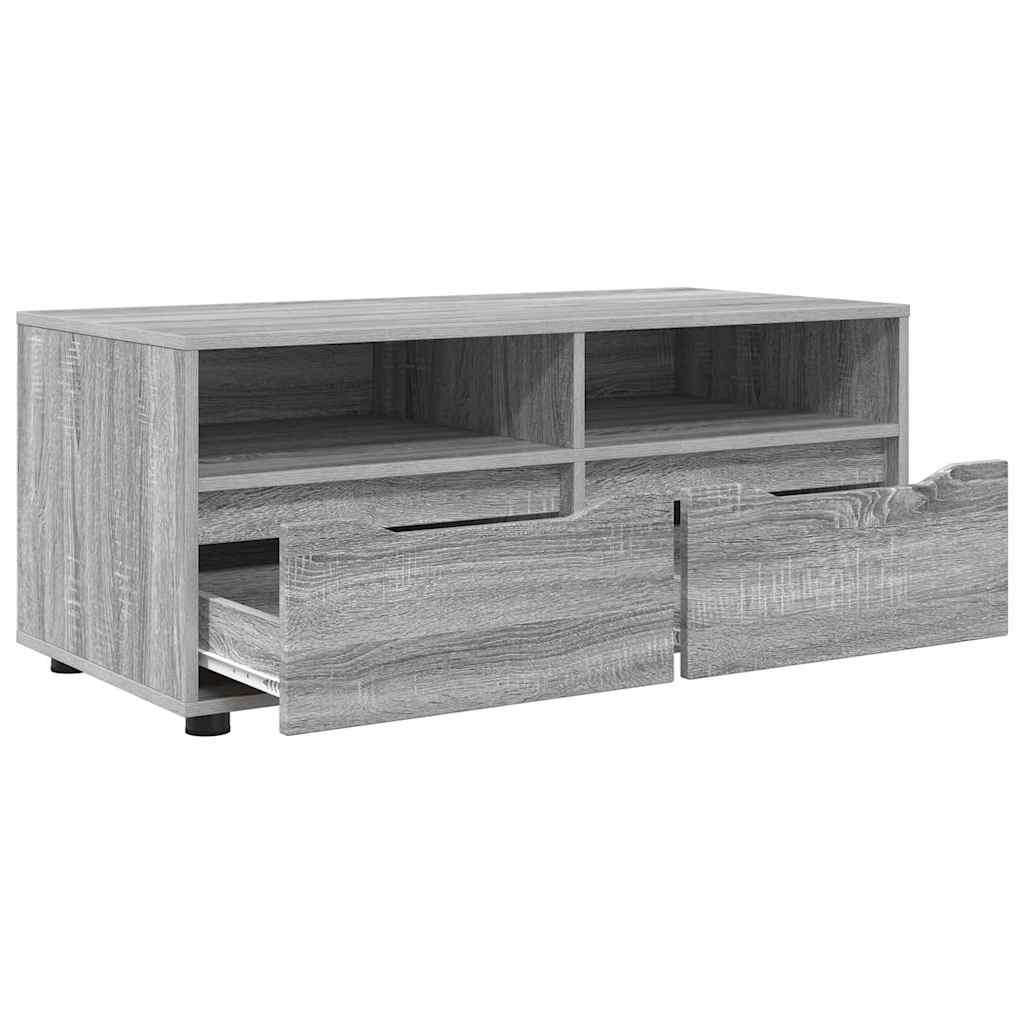 TV Stand Grey Sonoma 100 x 48 x 43 cm Particleboard