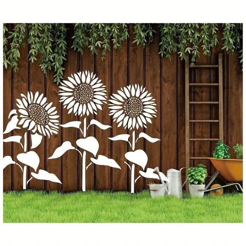 American Countryside Style, Children's Creative Drawing Board, 5 Pieces/set, Sunflower Theme, Flower Painting Template,  Washed DIY Graffiti Board