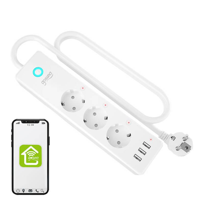 Smart WiFi Power Strip Gosund P1 Plus (3X AC Schuko, 3X USB-A) Tuya
