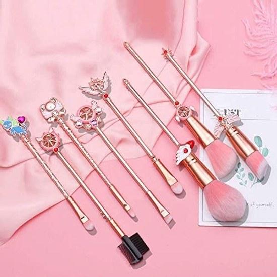 8-piece Set Makeup Brush Cardcaptor Sakura-style Cosmetic Brushes Spring Anime Accessories