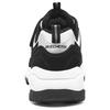 Skechers I Conik Synthetic Leather, Textile Low top Kids Lifestyle Shoes Black White Teenagers 8701645L-BKW