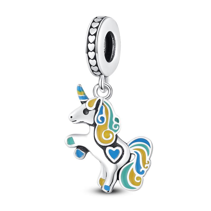 Kupfer Einhorn Fee Insekt Blume Perlen Anhänger Passend Kompatibel Mit Pandora Authentischen Armbändern DIY Schmuck Geburtstagsgeschenk Jubiläum