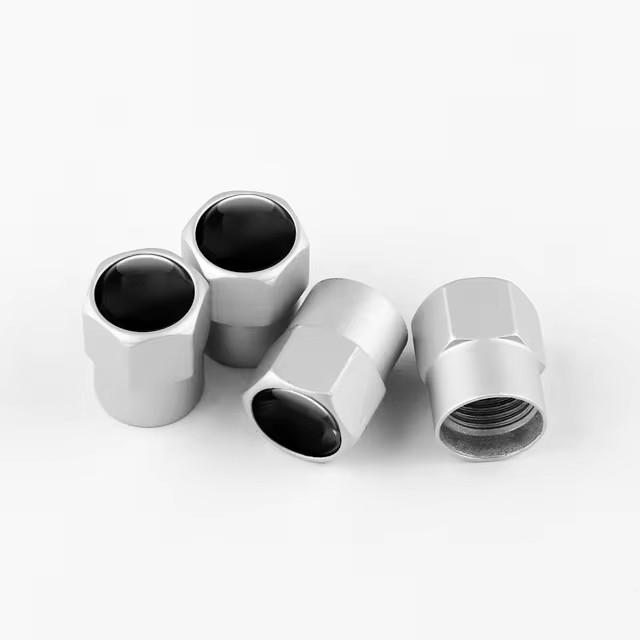 AUP1 4PCS/Set New Metal No Logo Car Wheel Tire Valve Caps Covers Dust-proof Auto Parts For Car Truck Bicycles Motorcycles Accessories