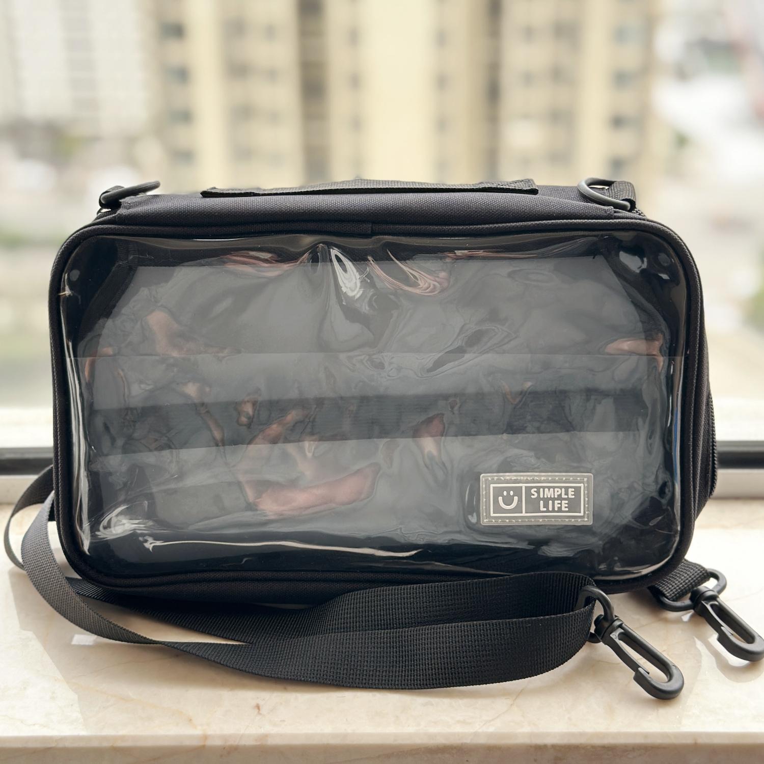 

Специальная сумка для хранения маркеров, пенал, прозрачный, простой цвет, удобная сумка для переноски, большая вместимость для 64 ручек