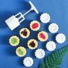 Cake Mooncake Mould Hand-Pressed Home Mid-Autumn Pastry Plastic Abrasive Baking Tool Set