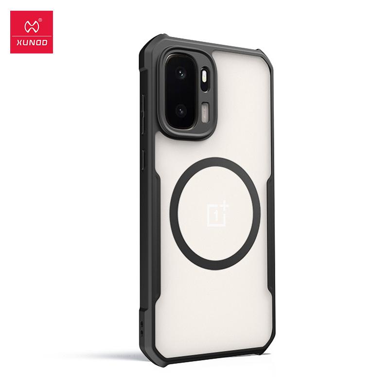 For OnePlus Ace 6 Ultra Case XUNDD Luxury Casing Matte Transparent Phone Cover Shockproof Protective Cases With Magnetic Ring Holder