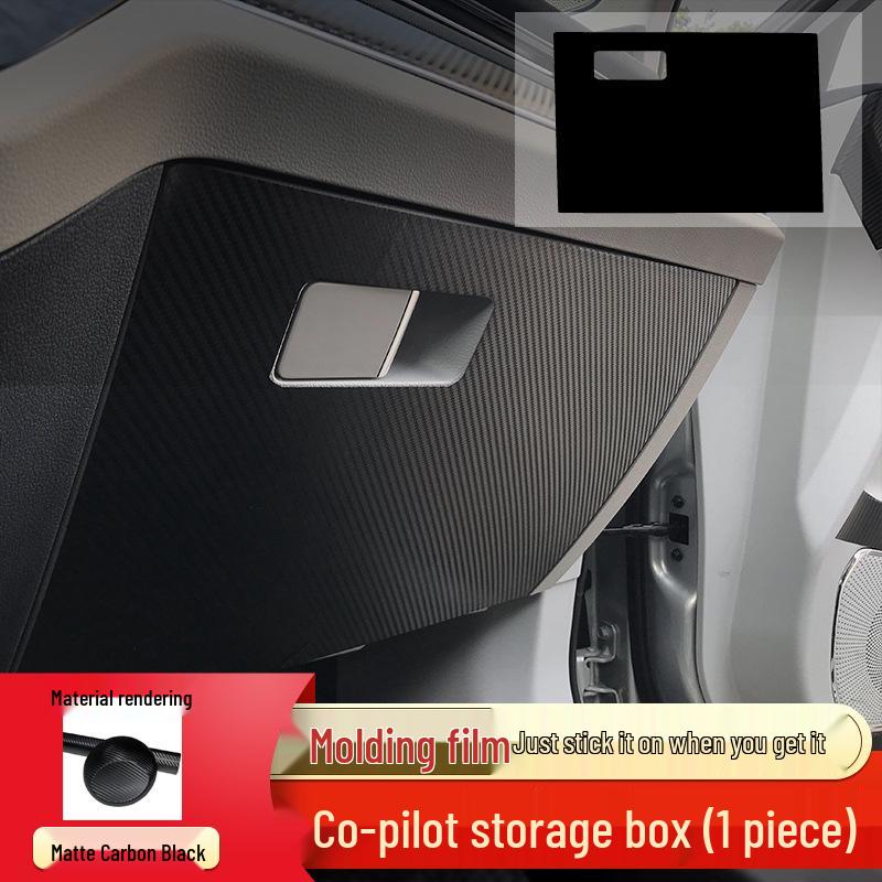Hongqi HS5 Interior Carbon Fiber Anti-Kick Pad & Gear Shift Sticker Set
