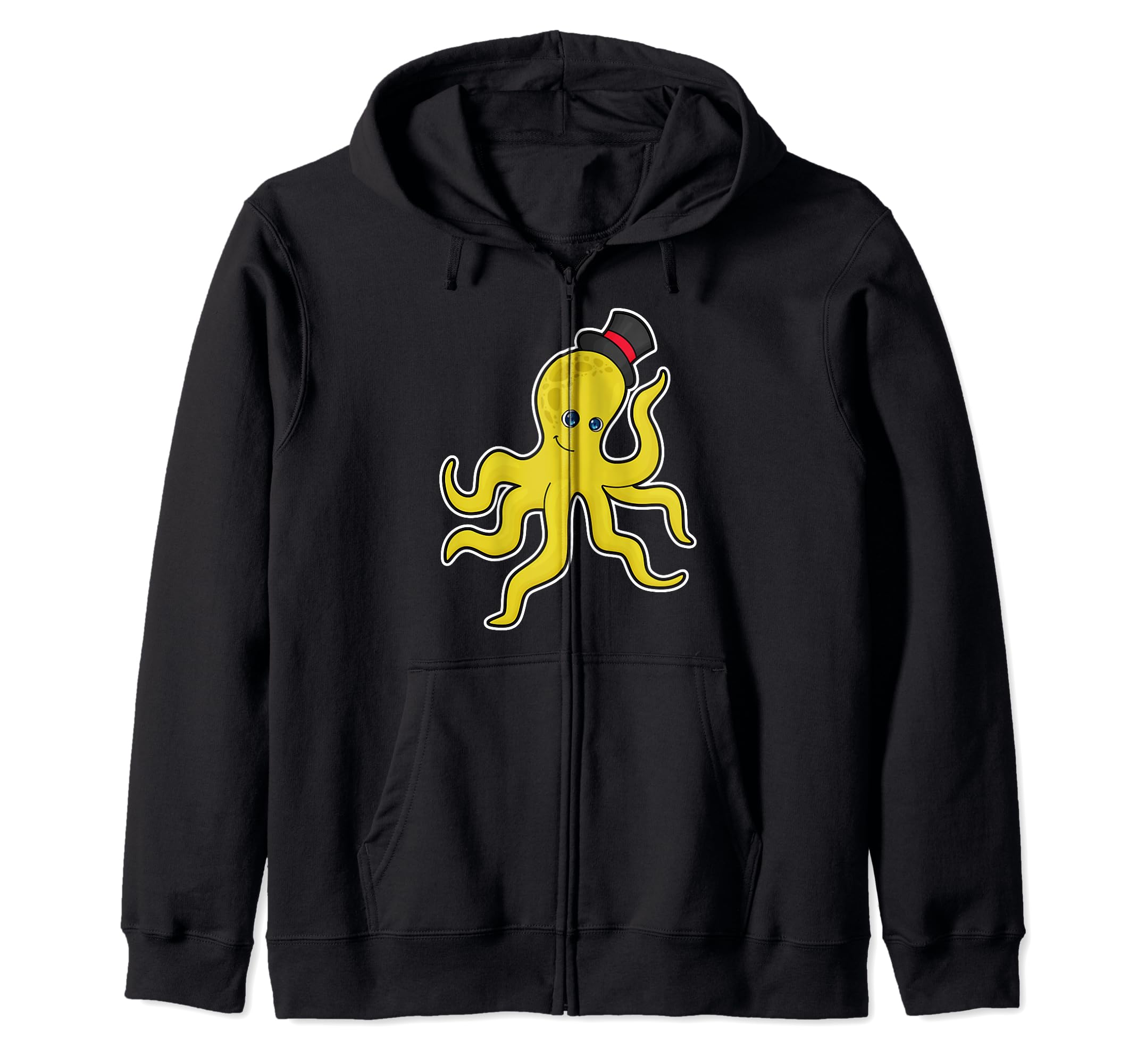 

Octopus hat zip hoodie чёрный