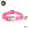 Reflective Nylon Cat Collar with Engraved Metal Buckle