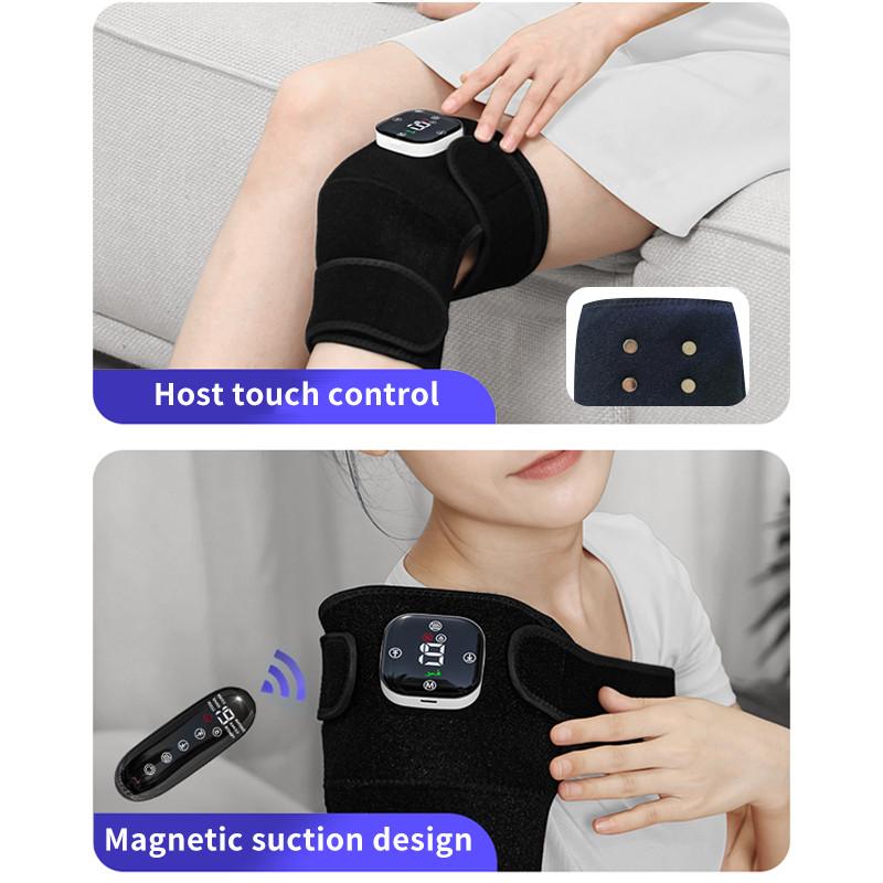 3-In-1 Knee Massager Joint Pain Relief Vibration Massage Therapy Equipment Portable Shoulder Heating Massaging Machine