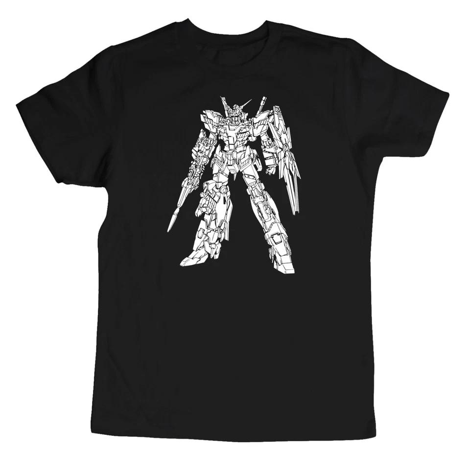 Гандам UC RX-0 Единорог Гандам [Режим Разрушения] Детская Подростковая Футболка с Принтом M