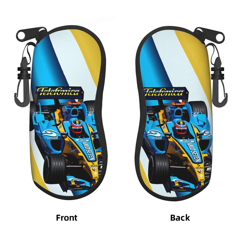 Étui pour lunettes de Fernando Alonso Pochette zippée pour lunettes de soleil Étuis à lunettes tendance et pratiques Housse Organisateur de lunettes unisexe