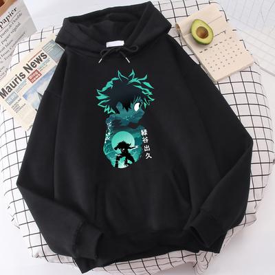 My Hero Academia Anime Kleding Midoriya Izuku Bedrukt Capuchon Mannen Vrouwen Hoodies Casual Losse Sweatshirt Harajuku Mannelijke Streetwear
