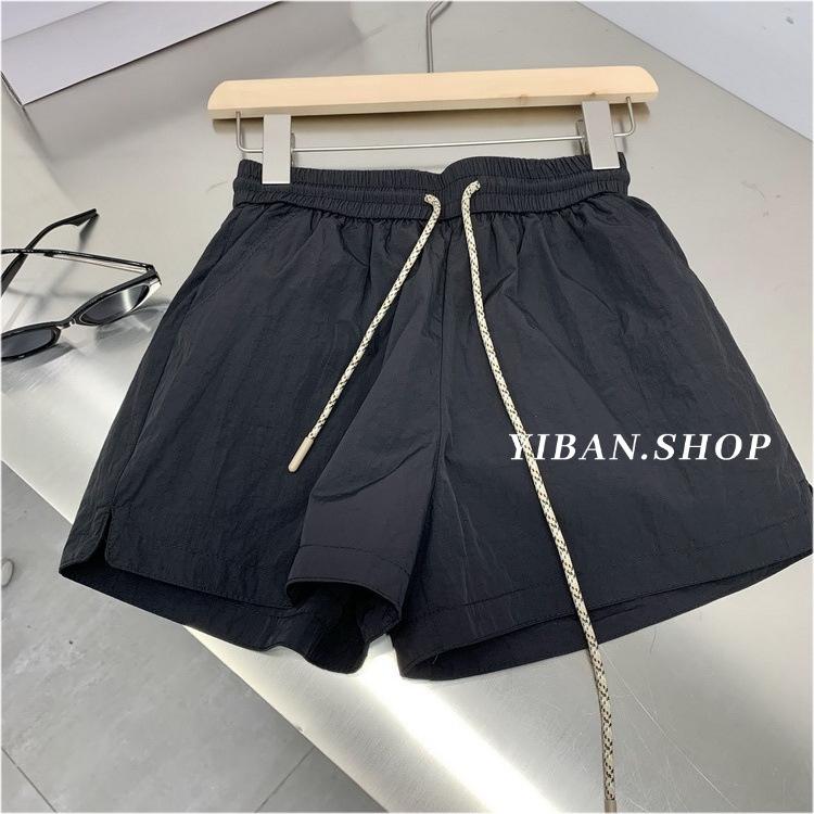Quick-drying Sports Shorts Women's Summer Small Size Plus Size Loose Elastic High-waisted A-line Slim Casual Pants