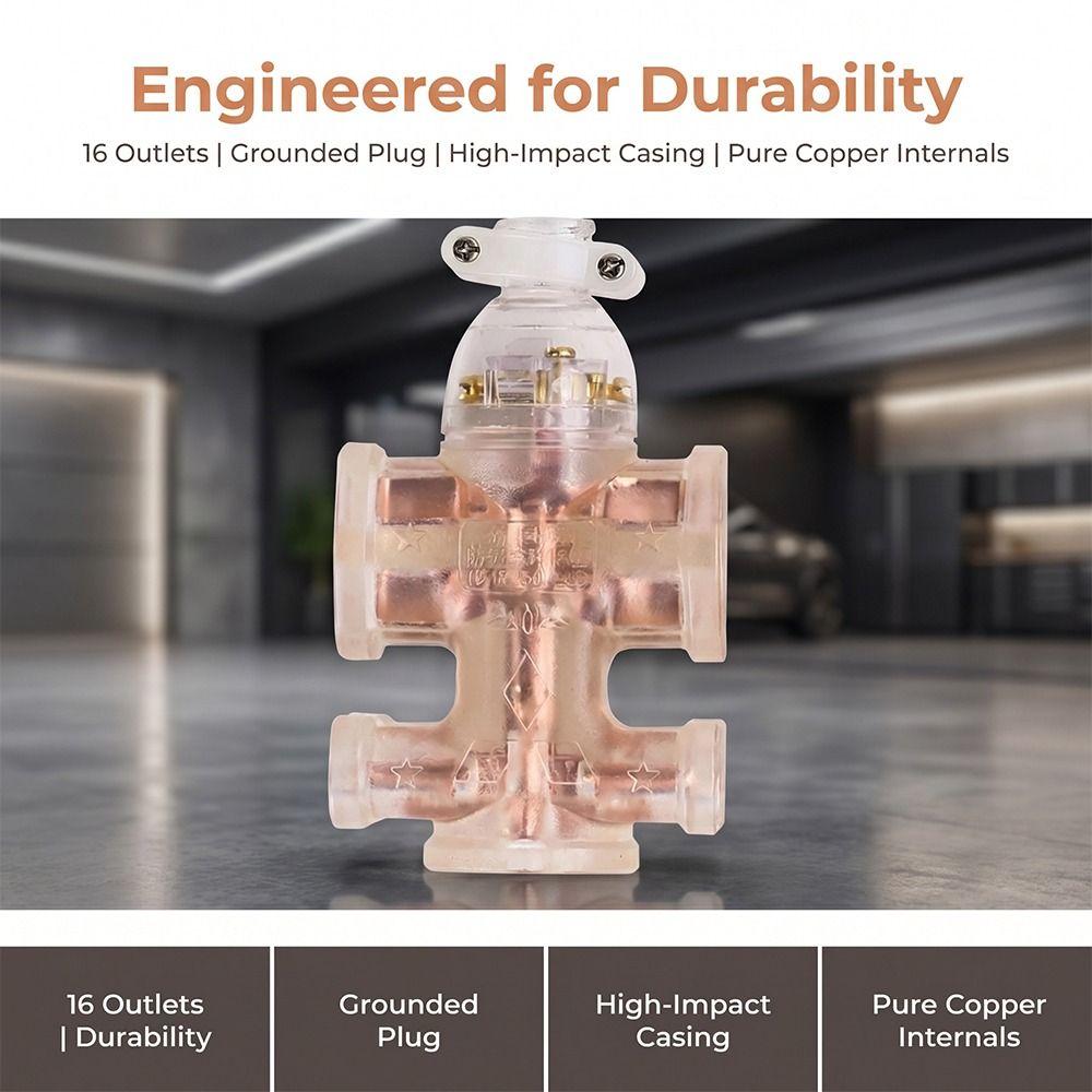 16-hole Electric Drilling Socket High-power Floor Drag Plug Self-plugging
