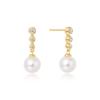Ania Haie Gold Tennis Beads Stone Pearl Drop Stud Earrings E065-03G
