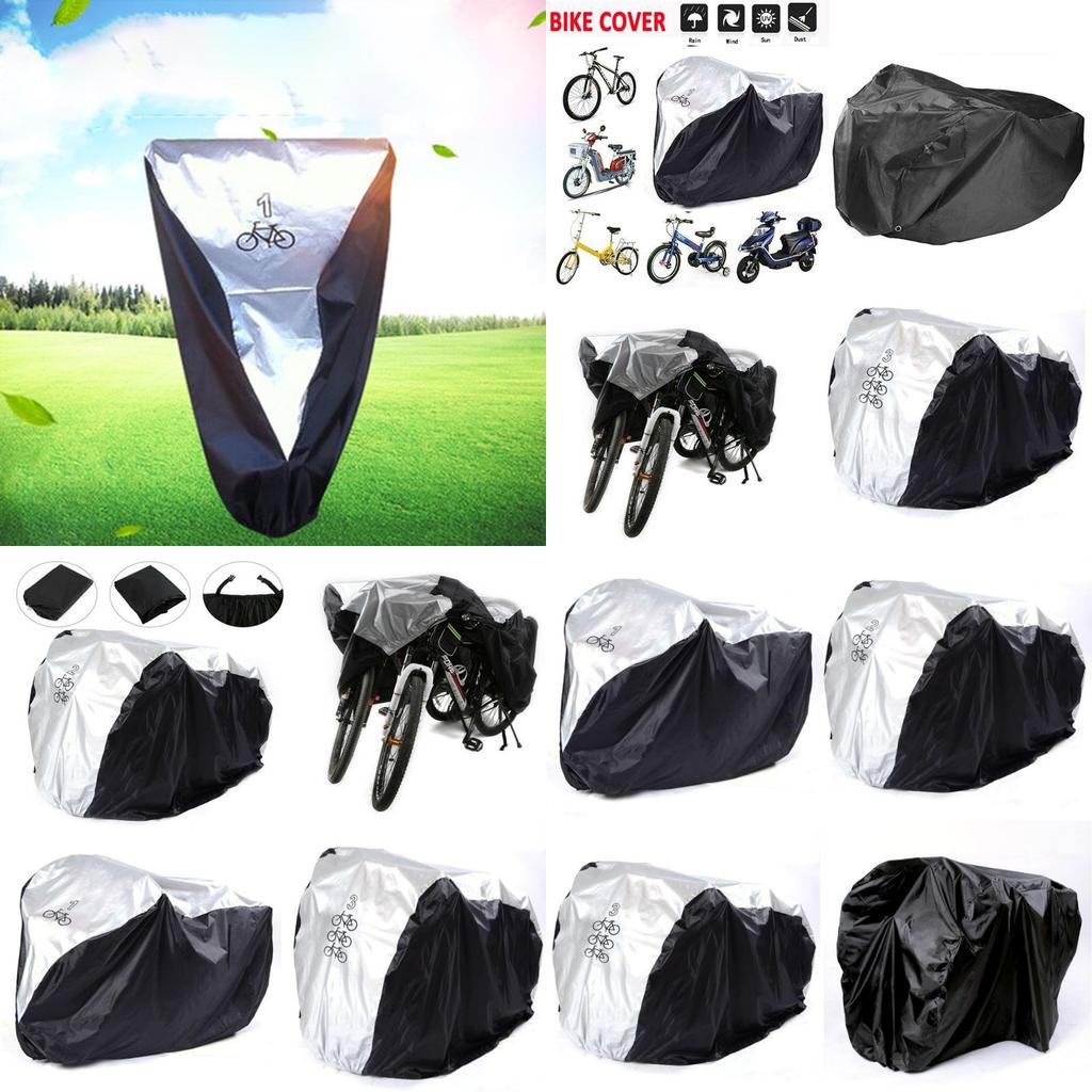 High Density Waterproof Bicycle Cover For Single Double Triple Bikes With Sun Protection
