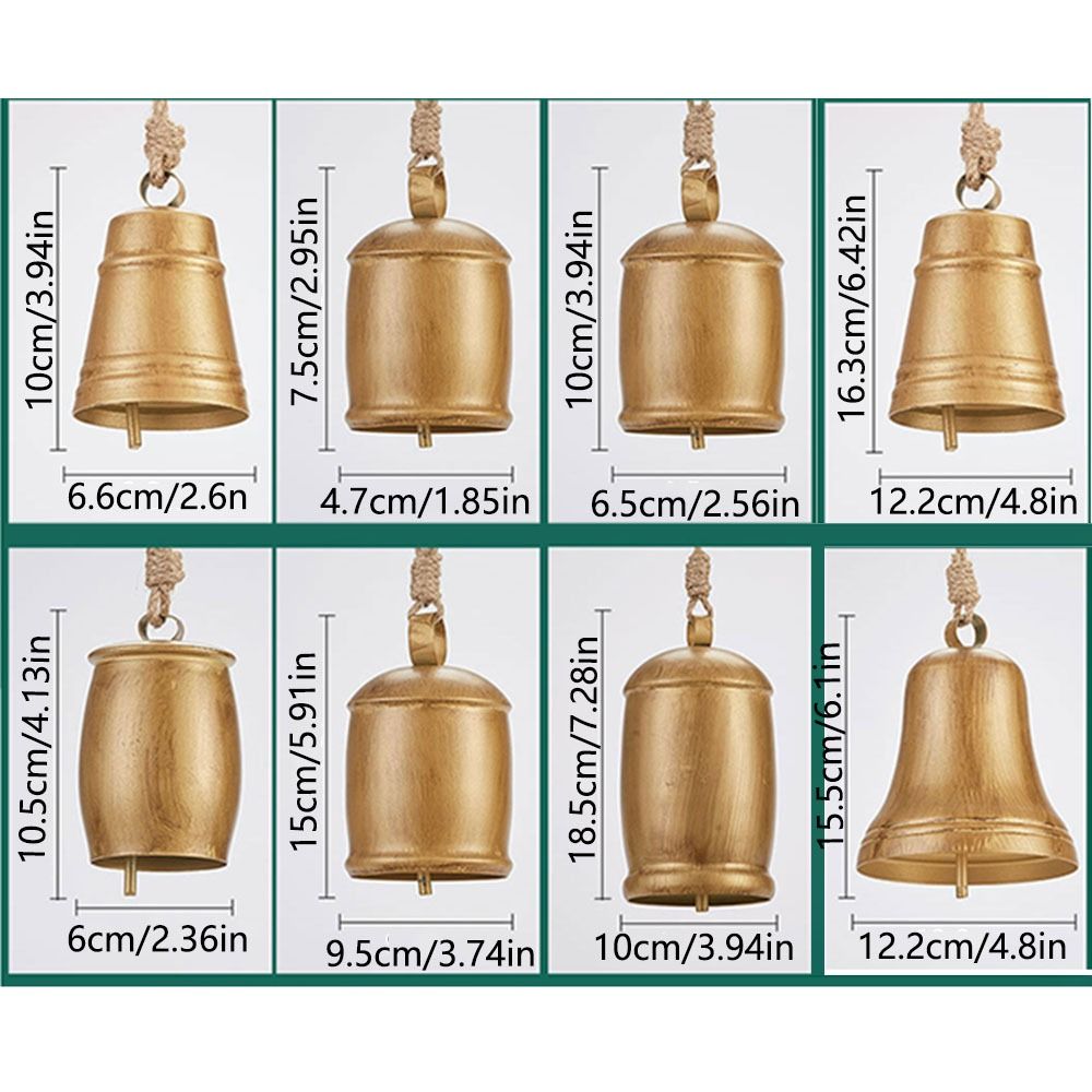 Corrosion Resistant Christams Cow Bells Handmade Christams Bell Pendant  Home Garden Decor